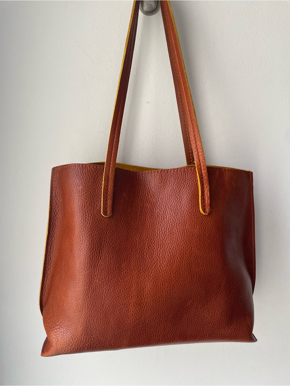 Portland Leather Medium August tote - Sienna